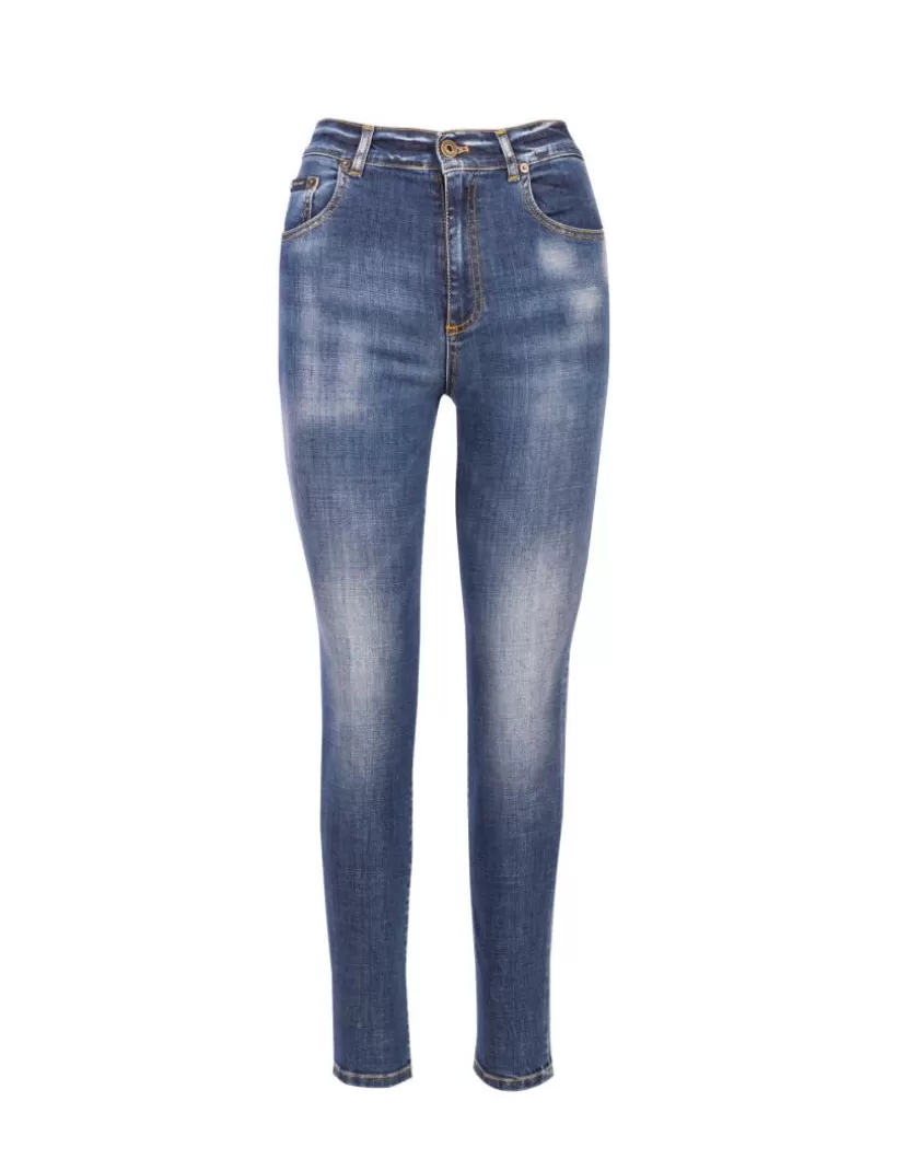 Jeans-New Hallhuber JESSA – Skinny-Jeans Mit Hoher Taille Aus Stretch-Baumwolle Mit Farbverlaufseffekt