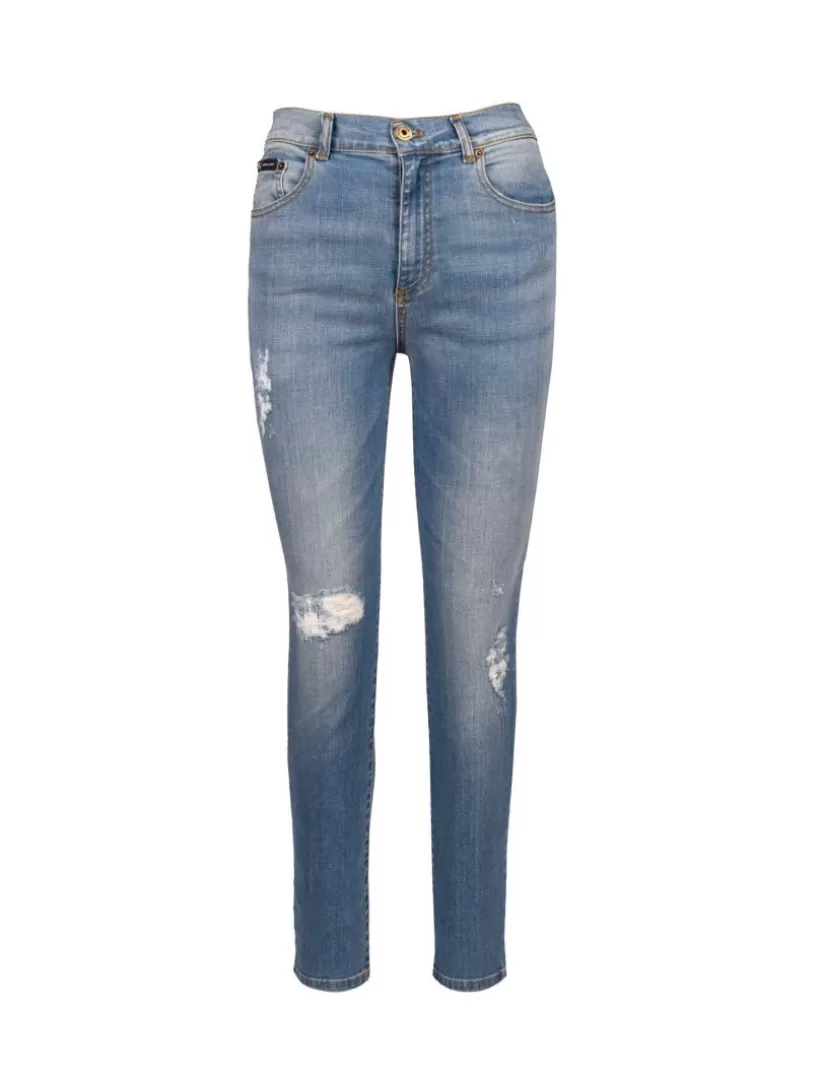 Jeans-New Hallhuber JESSA – Skinny-Jeans Mit Hoher Taille Aus Stretch-Baumwolle Mit Farbverlaufseffekt