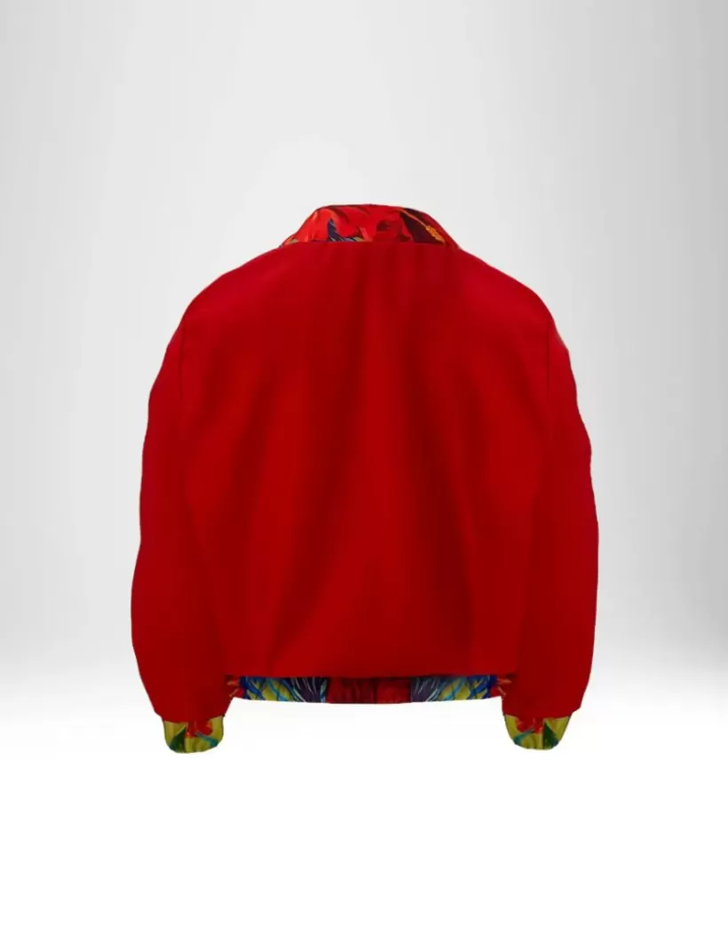 Jacken-New Hallhuber MÄDCHEN BOMBERJACKE AUS SATIN BAUMWOLLMISCHUNG rosso
