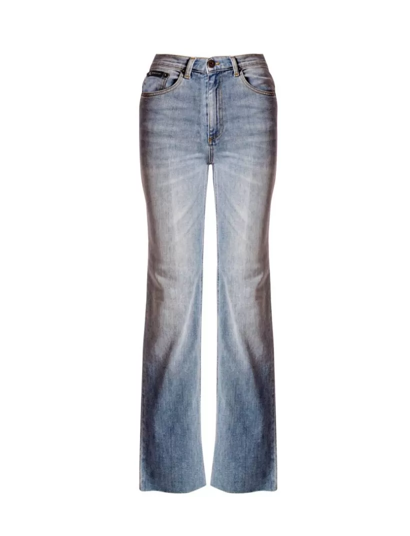 Jeans-New Hallhuber MILLIE - Vintage Ispired Jeans, With A Slightly Wide Leg In Stretch Cotton himmelblau