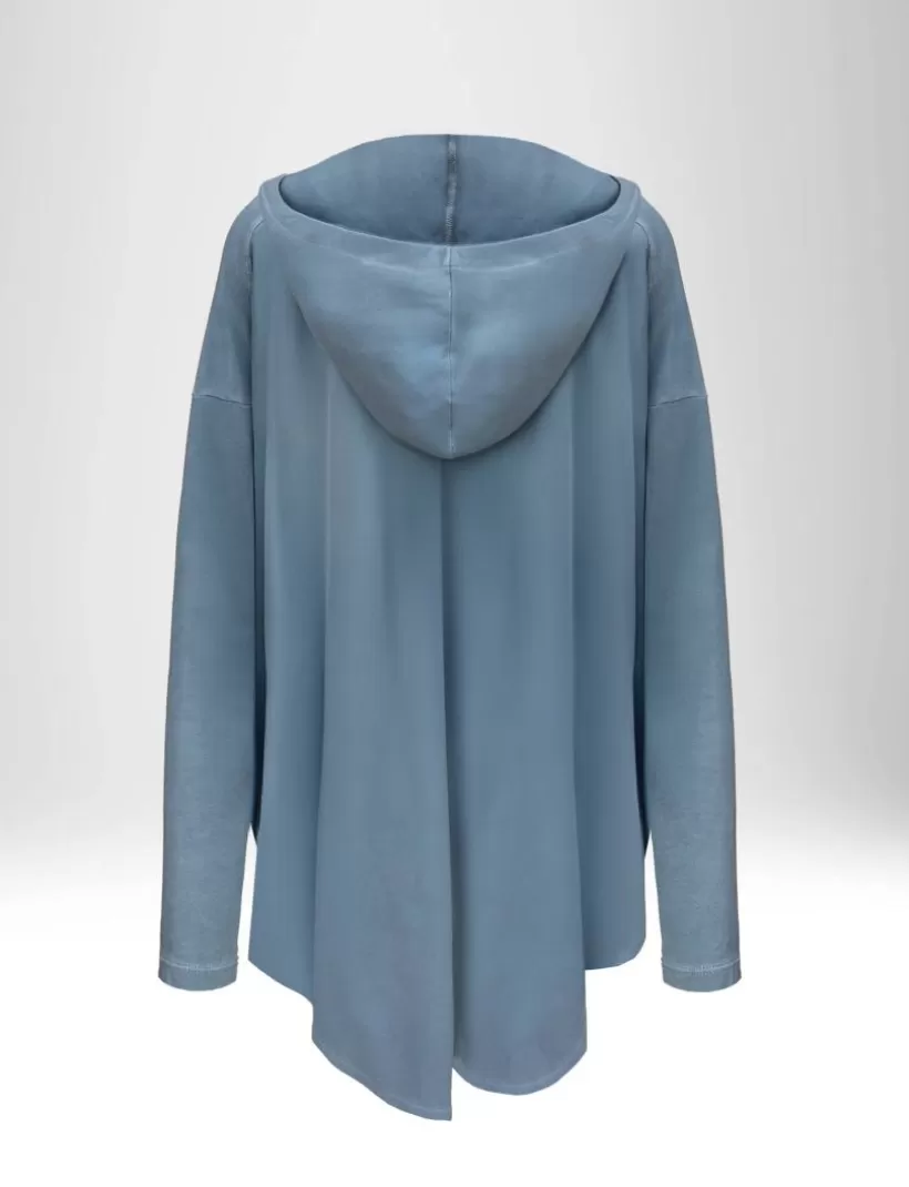 Hoodies & Sweatshirts-New Hallhuber HOODIE IN ÜBERGRÖSSE AUS BAUMWOLL-JERSEY sky