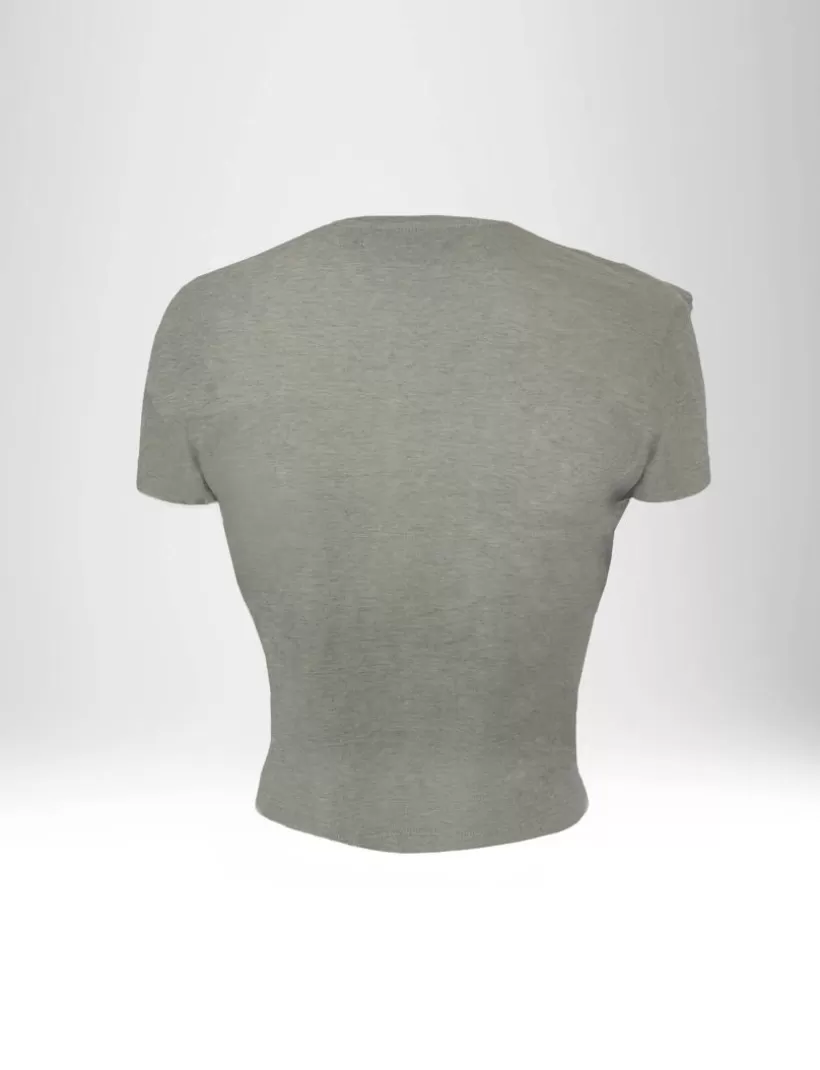 T-Shirts & Tops-New Hallhuber KURZES T-SHIRT MIT KNOTENMUSTER AUS BAUMWOLLE