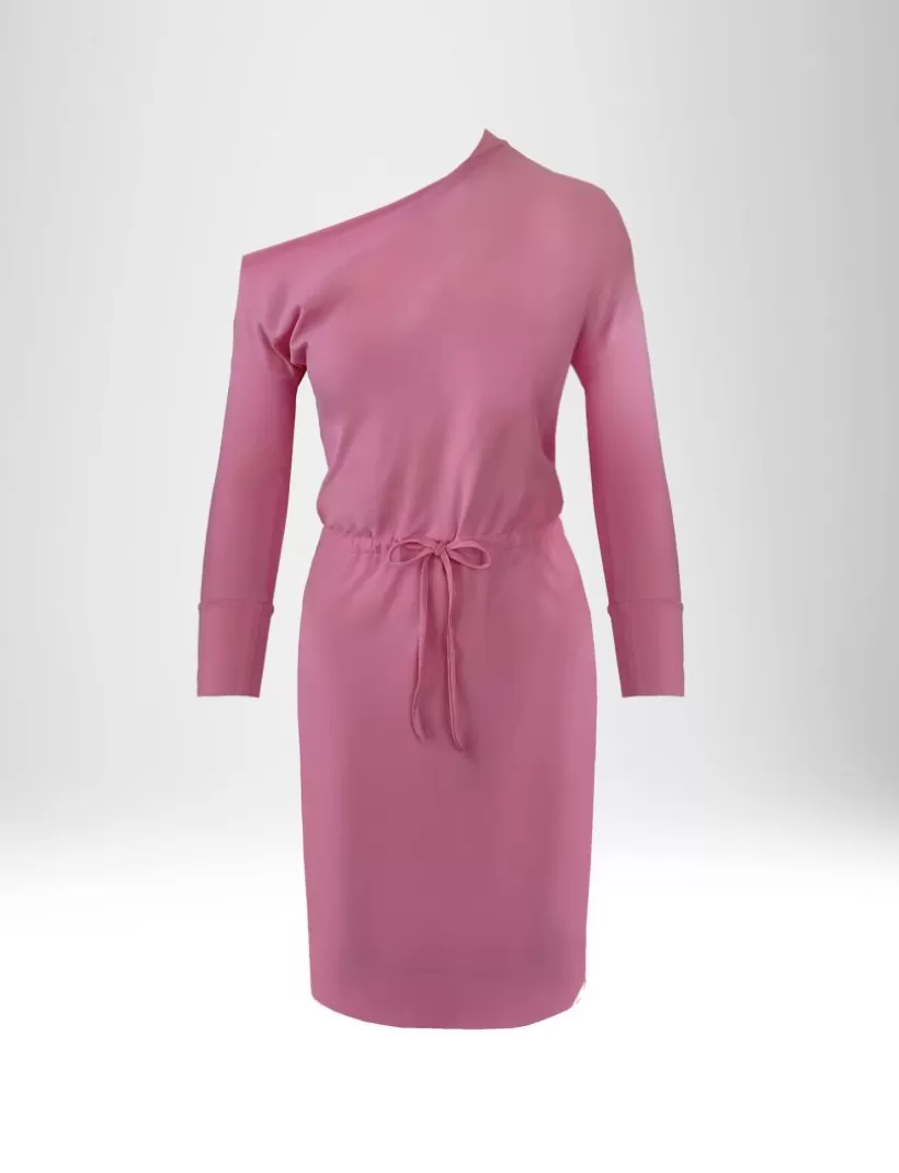 Kleider-New Hallhuber MIDIKLEID MIT HERABGESETZTEN SCHULTERN IN STRETCH-JERSEY