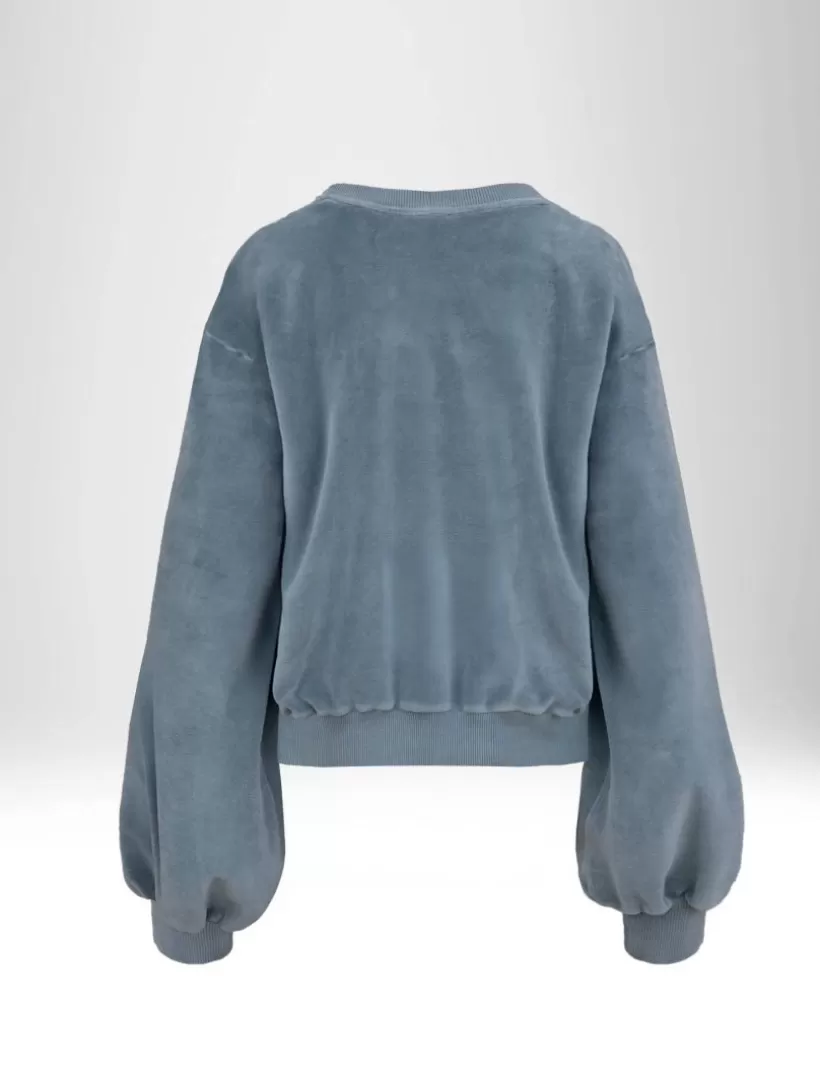 Hoodies & Sweatshirts-New Hallhuber SWEATSHIRT MIT RUNDHALSAUSSCHNITT AUS BAUMWOLLMISCHUNG UND CHENILLE