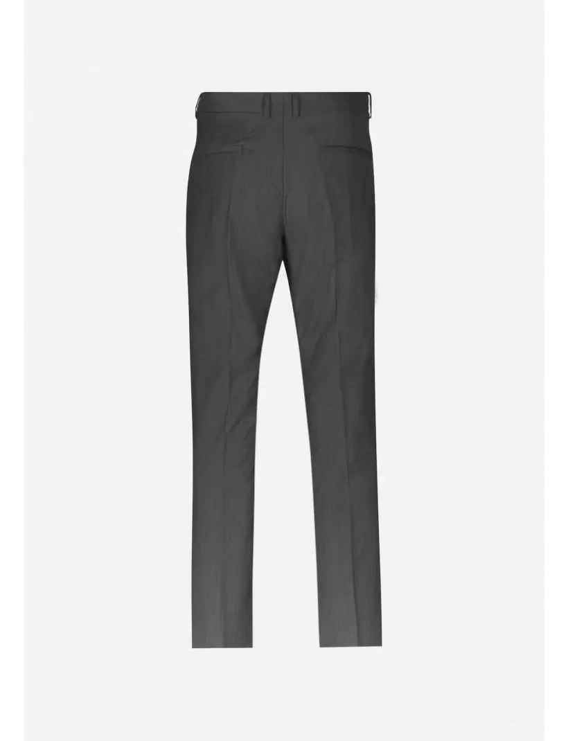 Hosen-New Hallhuber REGULÄRE CHINO-HOSE MIT VORGEFERTIGTEM GÜRTELMUSTER AUS COOL WOOL Grüne Flaschen