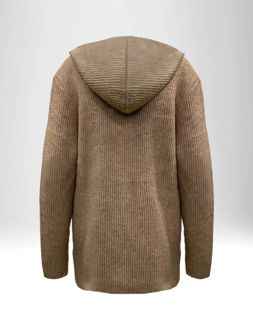 Pullover & Strickjacken-New Hallhuber STRICKCARDIGAN MIT KAPUZE