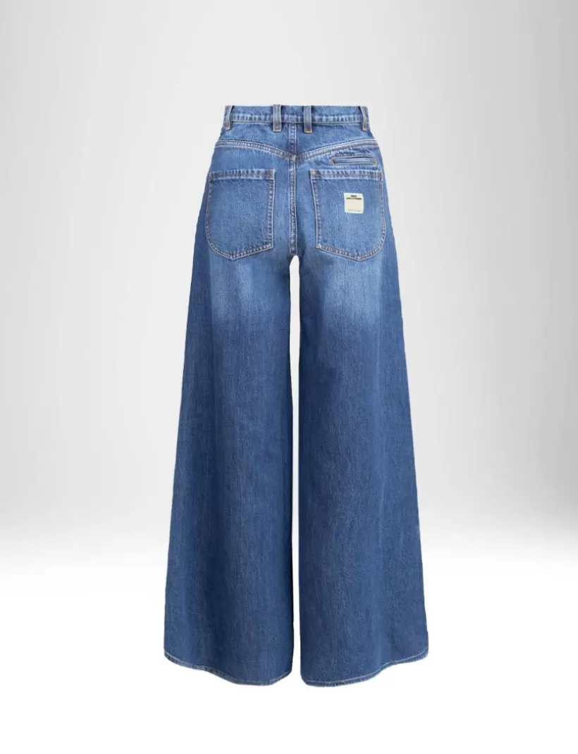 Jeans-New Hallhuber WEIT GESCHNITTENE JEANS blau